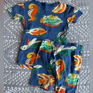 Carter's Blue and Orange Fish Pajama Set